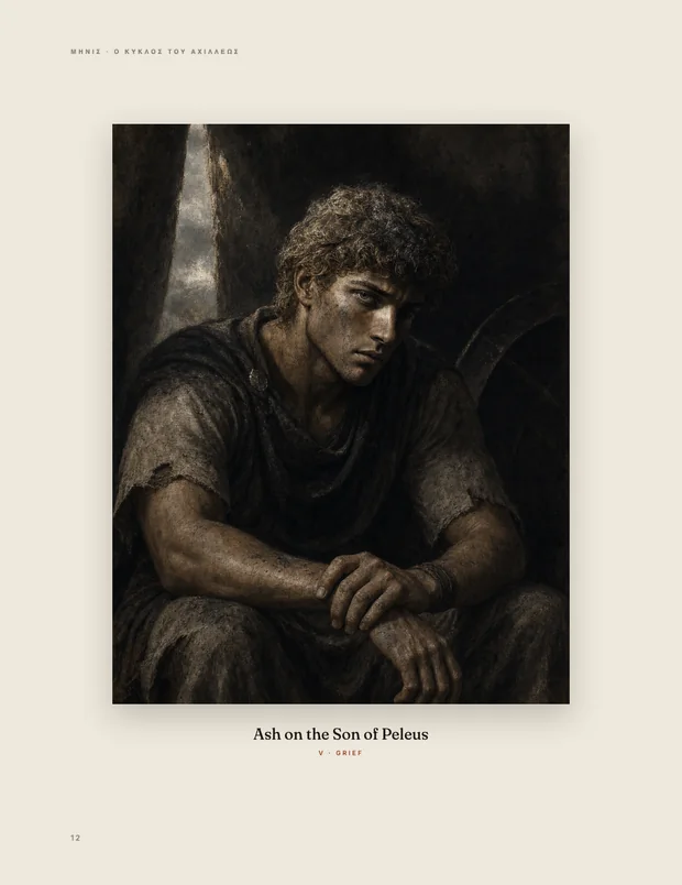 Ash on the Son of Peleus, fifth plate in the folio.