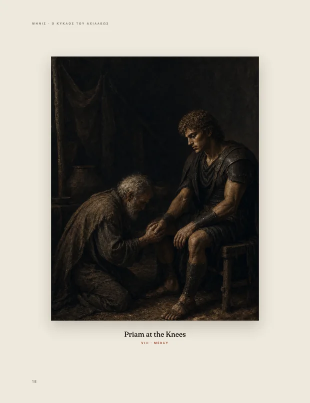 Priam at the Knees, eighth plate in the folio.