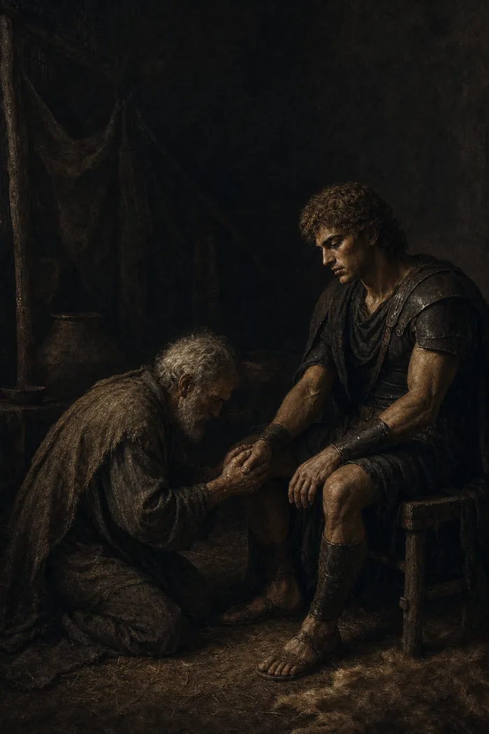Priam at the Knees